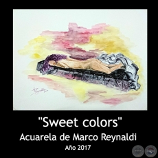 Sweet colors - Acuarela de Marco Reynaldi - Ao 2017